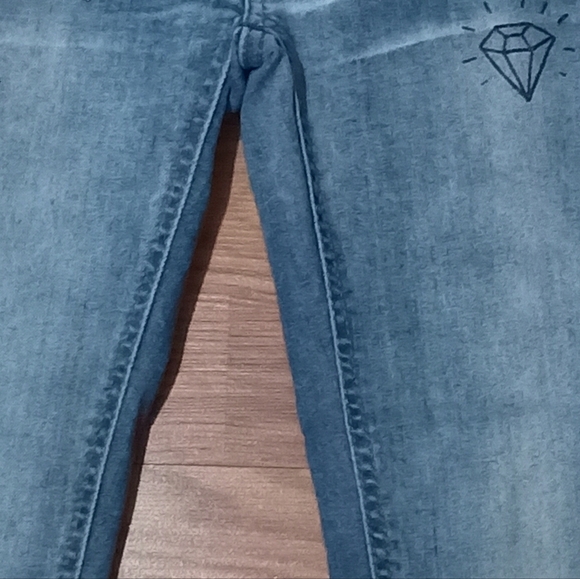 10Diesel Girls Kid Super Slim Skinny Jeans KXA9D Sz 10Y Stretch Measured Sz 20x2 - Picture 3 of 14